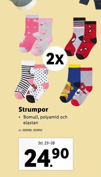 Lidl Strumpor erbjuda