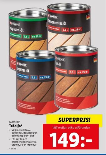 Lidl Träolja erbjuda