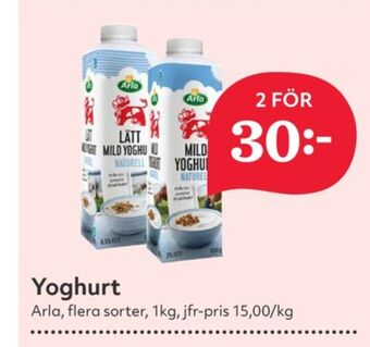 Hemköp Arla yoghurt erbjuda