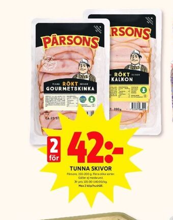 ICA Kvantum Pärsons kalkon erbjuda