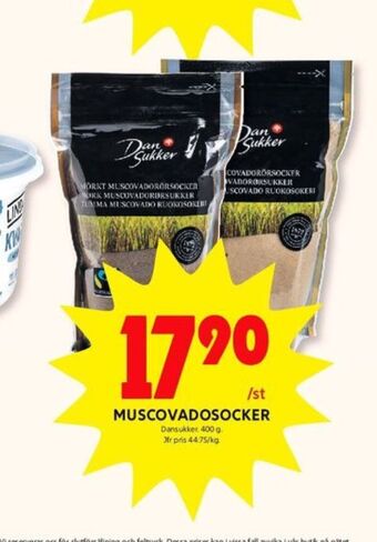 ICA Kvantum Dansukker muscovadosocker erbjuda