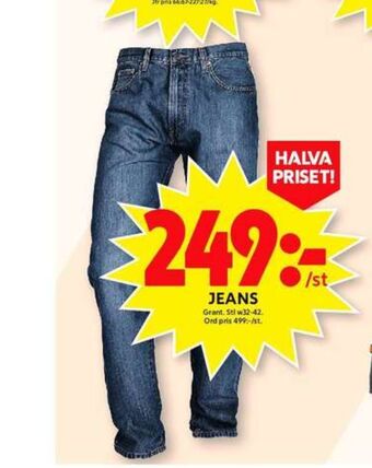 ICA Maxi Grant jeans erbjuda