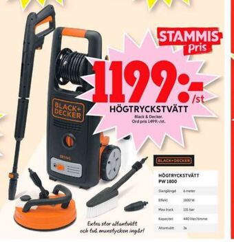 Black&decker högtryckstvätt