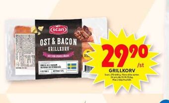 ICA Maxi Scan grillkorv erbjuda