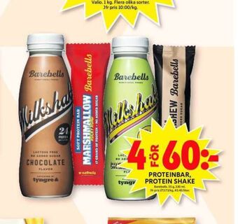 ICA Maxi Barebells bars erbjuda