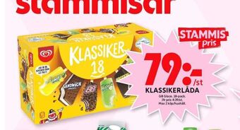 ICA Maxi Gb klassiker glasspinnar erbjuda