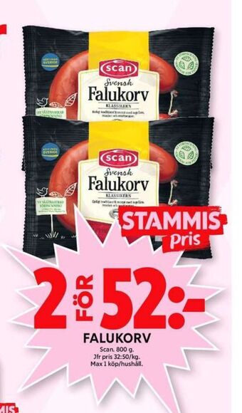 ICA Maxi Scan falukorv erbjuda