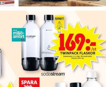 ICA Maxi Sodastream flaskor erbjuda