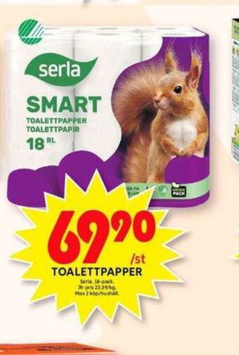 ICA Maxi Smart toalettpapper erbjuda