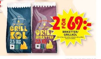 ICA Maxi Ica grillkol/briketter erbjuda