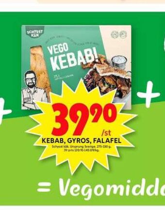 ICA Maxi Schysst käk kebab erbjuda