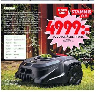 ICA Maxi Grouw robotgräsklippare erbjuda