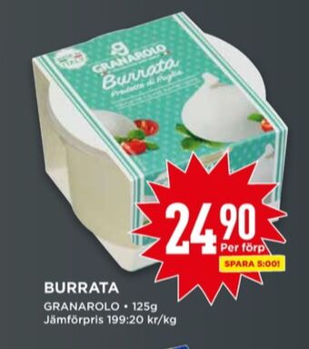 Willys Granarolo burrata erbjuda