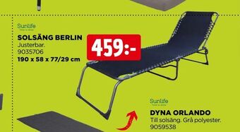 Jem&Fix Solsäng berlin erbjuda