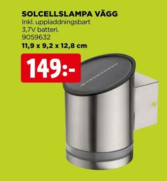 Jem&Fix Solcellslampa vägg erbjuda