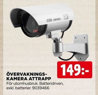 Jem&Fix Övervakningskamera attrapp erbjuda