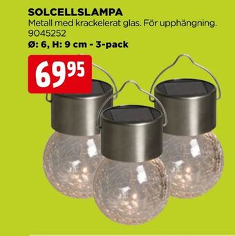 Jem&Fix Solcellslampa erbjuda
