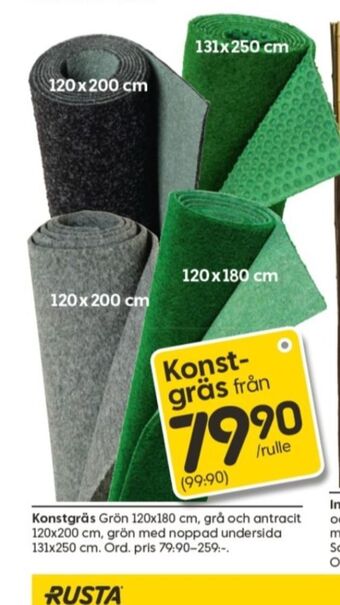 Rusta Konstgräs erbjuda