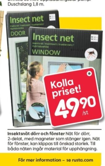 Rusta Insektsnät erbjuda