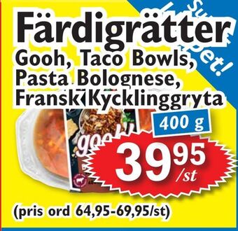 T-jarlen Färdigrätter erbjuda