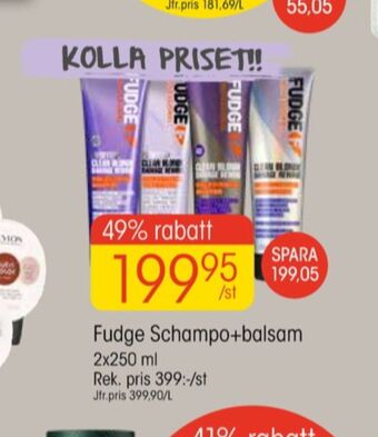 EKO Fudge professional shampoo/balsam erbjuda
