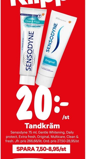 City Gross Tandkräm erbjuda