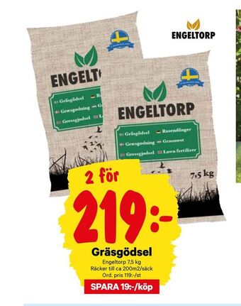 City Gross Gräsgödsel erbjuda