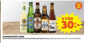 Coop Extra Alkoholfri öl/cider erbjuda