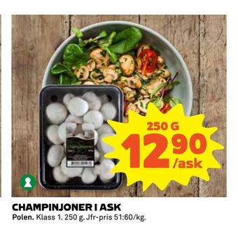 Coop Extra Champinjoner i ask erbjuda