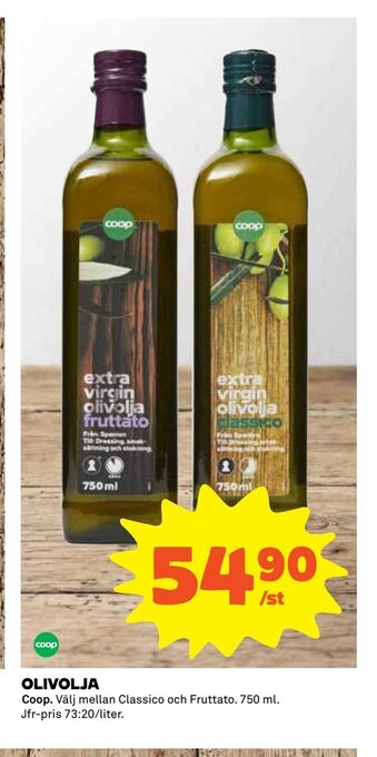 Coop Extra Olivolja erbjuda