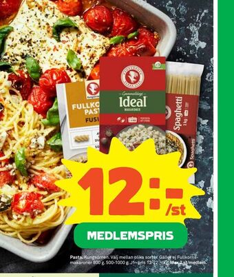 Coop Extra Pasta erbjuda