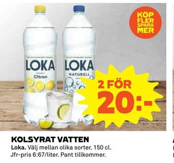 Coop Daglivs Kolsyrat vatten erbjuda