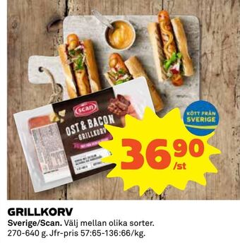 Coop Daglivs Grillkorv erbjuda