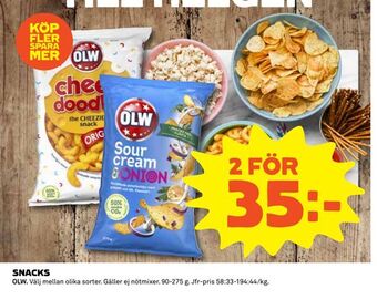 Coop Daglivs Snacks erbjuda
