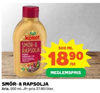 Coop Daglivs Smör- & rapsolja erbjuda