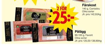 Matöppet Pålägg erbjuda