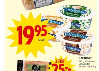 Matöppet Färskost erbjuda