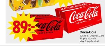 Matöppet Coca-Cola erbjuda
