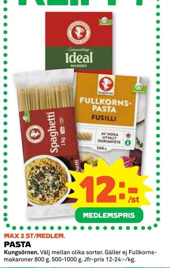 Coop Pasta erbjuda