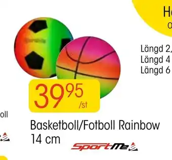 EKO Basketboll/Fotboll Rainbow 14 cm erbjuda