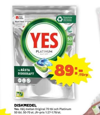 Stora Coop Diskmedel erbjuda