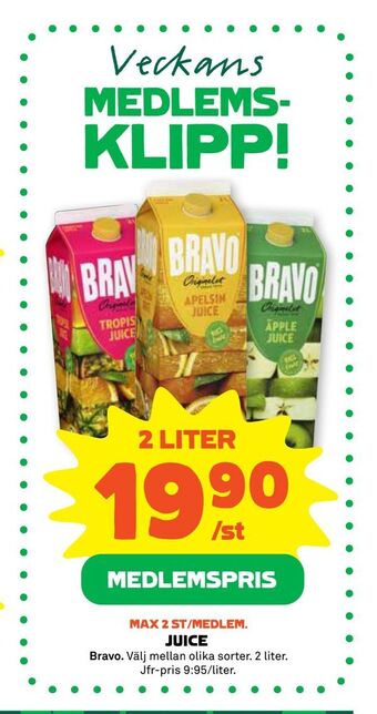 Stora Coop Juice erbjuda