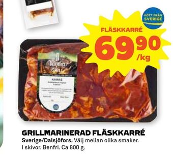 Stora Coop Grillmarinerad fläskkarré erbjuda