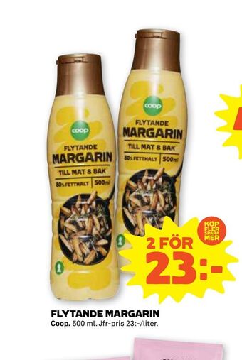 Stora Coop Flytande margarin erbjuda