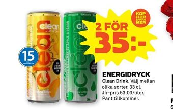 Stora Coop Energidryck erbjuda