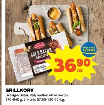 Coop Scan grillkorv erbjuda