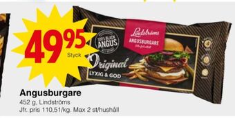 Matöppet Lindströms hamburgare erbjuda
