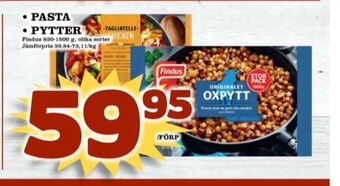 Matdax Findus pastarätter erbjuda