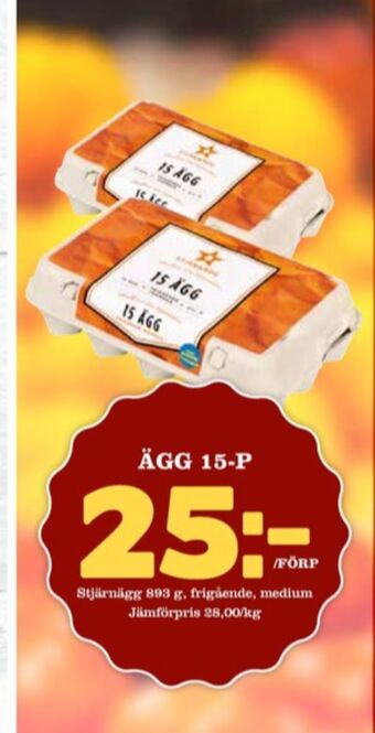 Matdax Stjärnägg ägg erbjuda