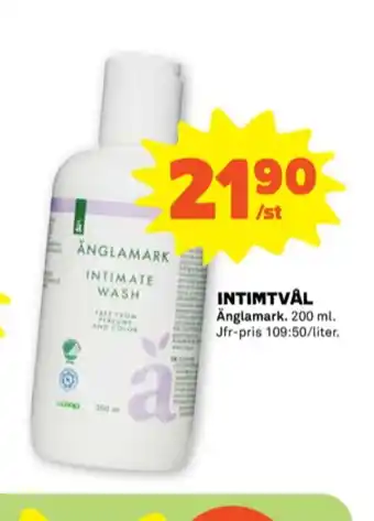 Stora Coop Änglamark intim tvål erbjuda